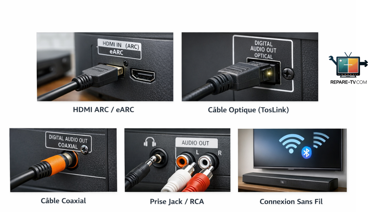 Quelle est la meilleure connexion audio pour TV et home cinéma ? Guide complet HDMI, optique, coaxial