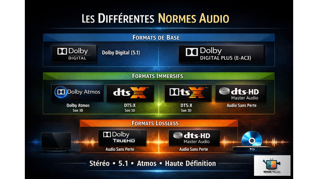 Normes audio TV : pourquoi Netflix et Canal+ n’exploitent pas votre matériel haut de gamme