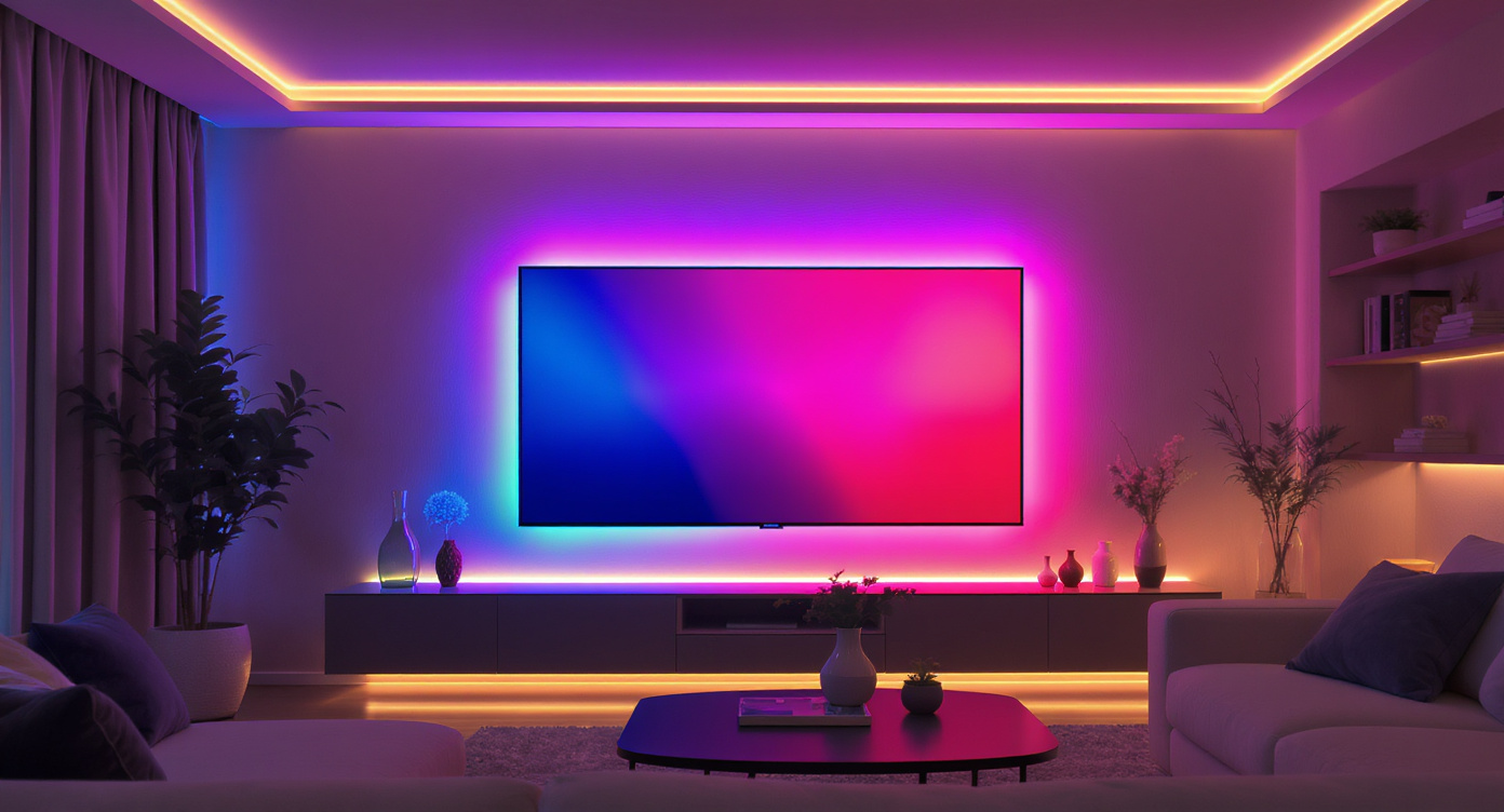 Ruban LED TV : comment créer un rétroéclairage LED décoratif parfait
